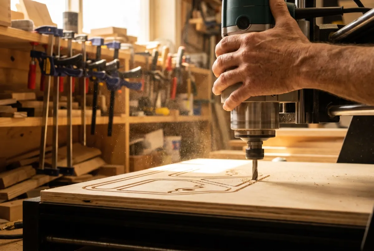 CNC-Fräse im Einsatz