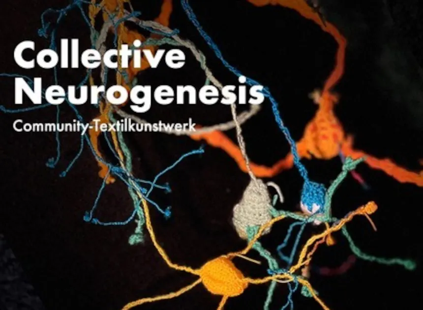 Collective Neurogenisis - Community-Textilkunstwerk