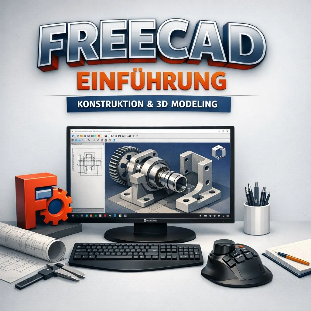 FreeCAD Workshop (Webinar) für Makerspaces und Erfinder am 28.04.2026